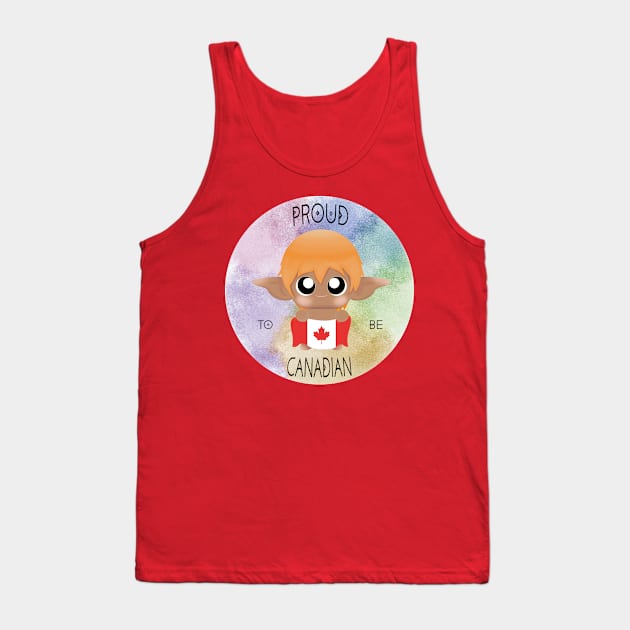 Proud to be Canadian (Sleepy Forest Creatures) Tank Top by Irô Studio